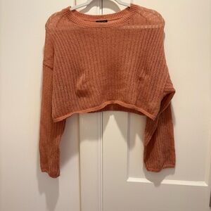 Wild Fable Off-the-Shoulder Sweater in Rust